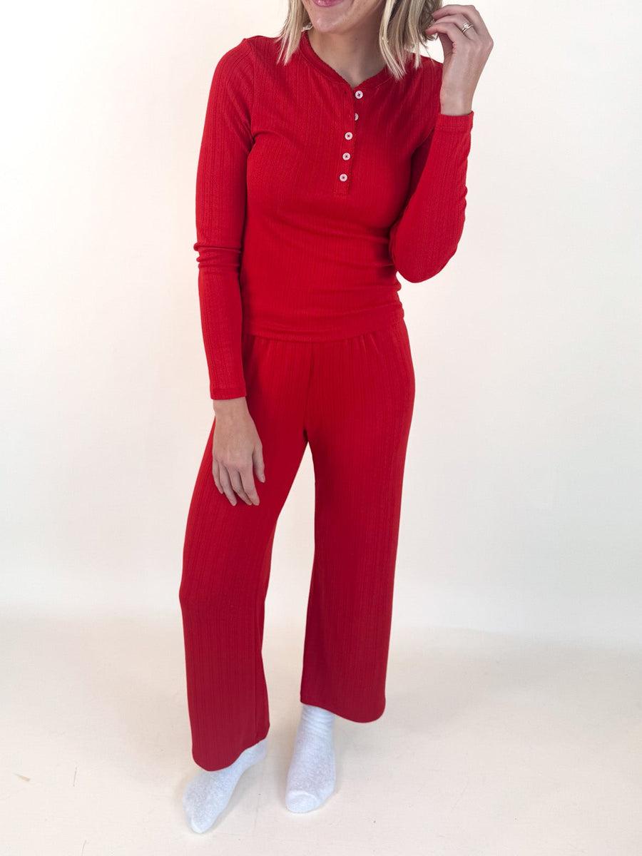 Z SUPPLY] Holly Red Luxe Pointelle Pant – Katsch Boutique