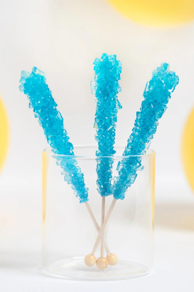 Geology has never been so delicious! Every bite of these flavorful rock candy sticks will remind you why it's such a timeless classic! These rock candy sticks are made from sweet sugar crystals with a rich watermelon flavor. 