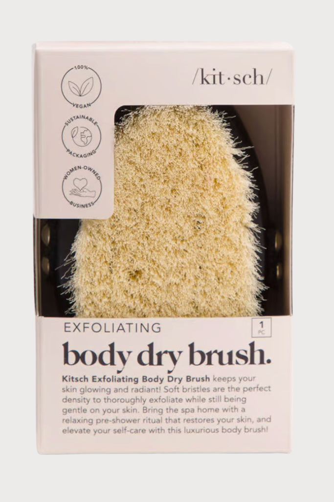 Introducing our new Body Dry Brush, the perfect tool to add to your skincare routine. Our Body Dry Brush is designed to exfoliate dead skin cells, unclog pores, and improve blood circulation, leaving your skin feeling smooth and rejuvenated.  Made with high-quality, natural bristles, our dry brush is gentle enough to use on even the most sensitive skin types. This special tool is a fan favorite for self care.