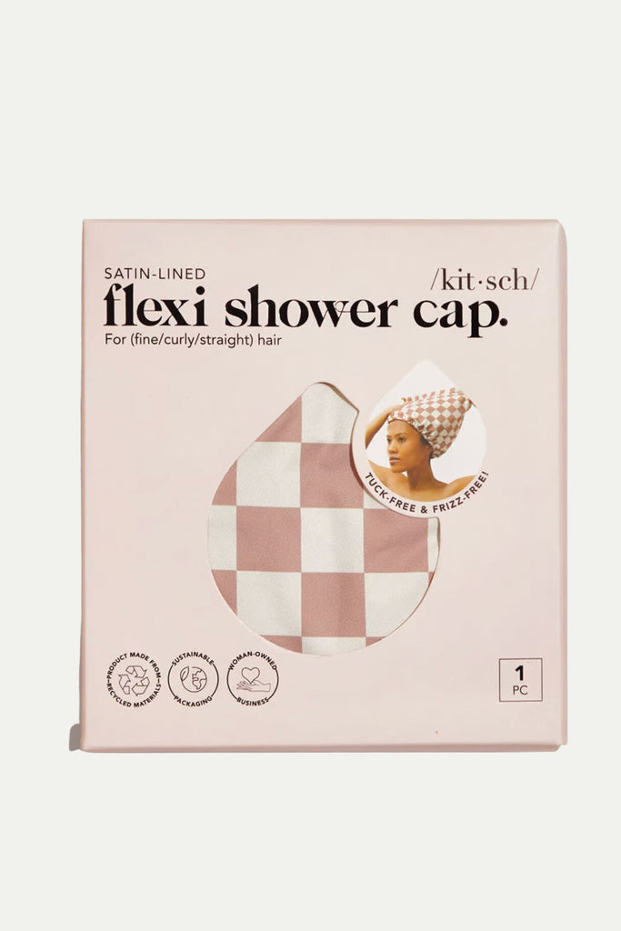 The Kitsch Satin Lined Flexi Shower Cap is a great self-care goodie, perfect keeping your hair secure in and out of the shower. It fully covers the head, is waterproof, and has a lux satin lining. 