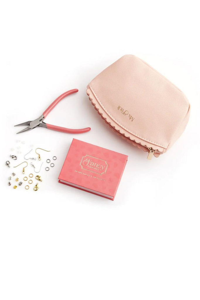Our Ms. Fix It jewelry repair kit has all the tools you need to take your jewelry from drab to fab. With Ms. Fix It and a little do-it-yourself magic you can repair your jewelry without breaking the bank {or a nail}.