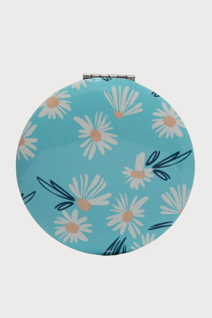 Cute Floral Print Compact Mirror to complete your stocking stuffers or gifts! These small mirrors are perfect for travel or to keep in your bag. Choose between several amazing colors! 