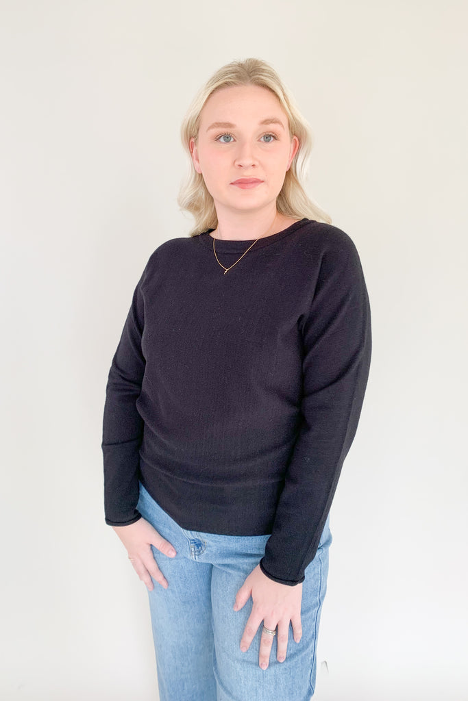The Arden Classic Comfortable Sweater is an incredible basic. Just add to cart and thank us later! If you are looking for all day comfort and style, a soft and stretchy sweater is the way to go. Because these colors are fairly neutral, you will be pairing these with countless looks! 