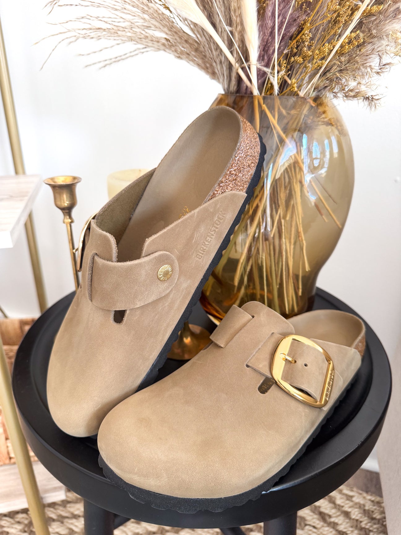 こ*ち様 BIRKENSTOCK　Exclusive Boston(Regula Birkenstock Boston Big Buckle Leather Tobacco – Katsch Boutique