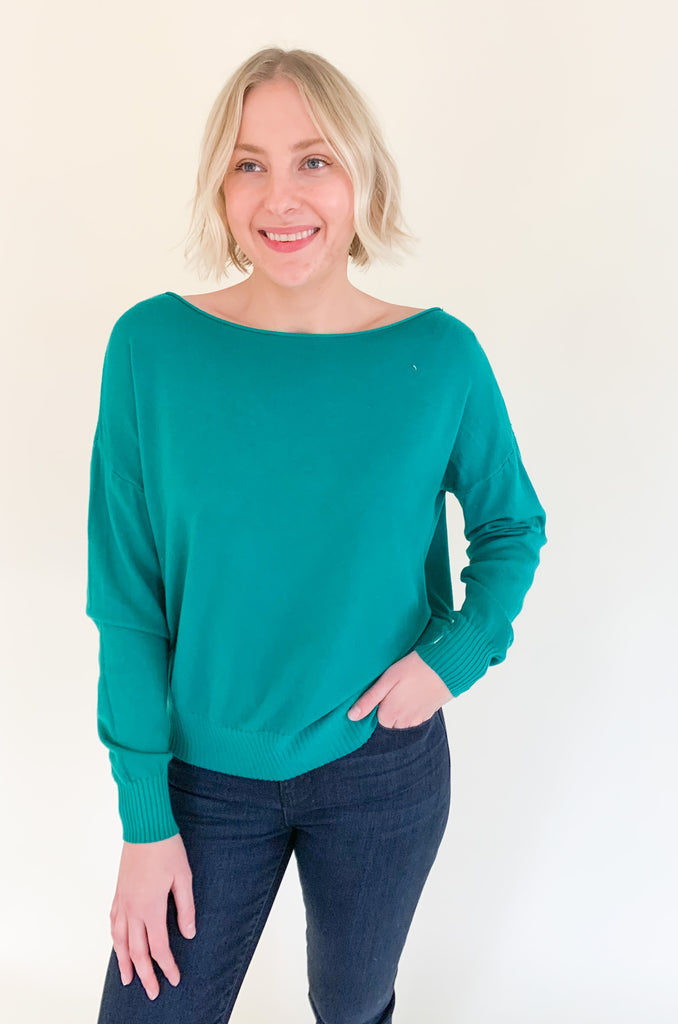 The Camden Pullover Sweater is oh so soft and perfect for all year! The fabric is a literal dream. It's cozy, but not heavy. We have so many colors because it is one of our bestsellers! We can't get enough! They work well with all shorts and denim too. 