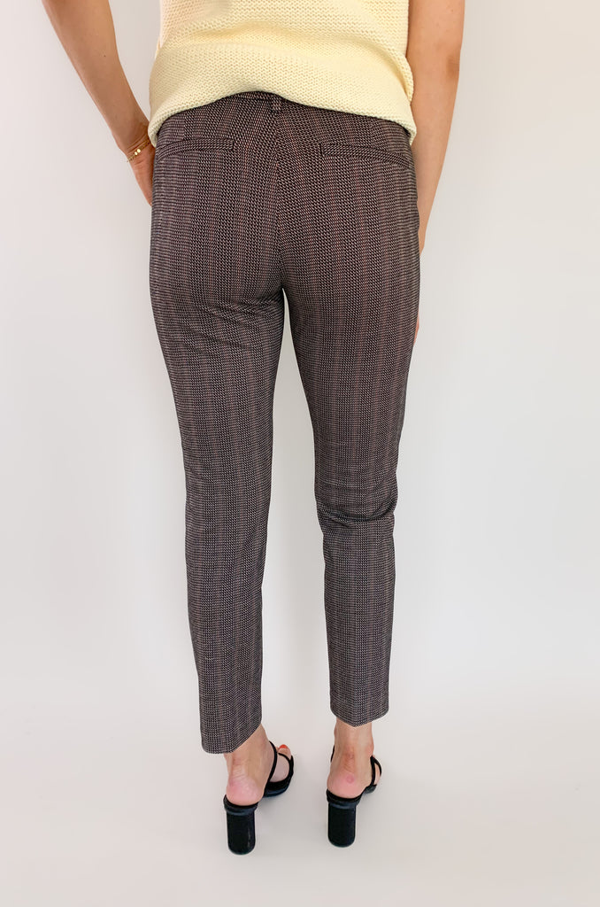 The Liverpool Kelsey Knit Trouser Mini Plaid 29" are an amazing style for work and special occasions. They look effortlessly chic, but have the liverpool comfort the brand is known for. The quality is amazing too. Soft, stretchy, and lightweight are a few words to describe how incredible this style is. Pair it with our new Boyfriend Blazer in Mini Plaid to complete the look!