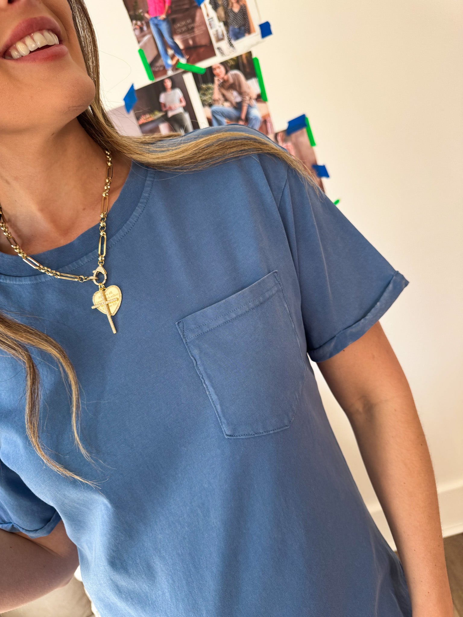 Kick Back Denim Blue T-Shirt Dress – Katsch Boutique