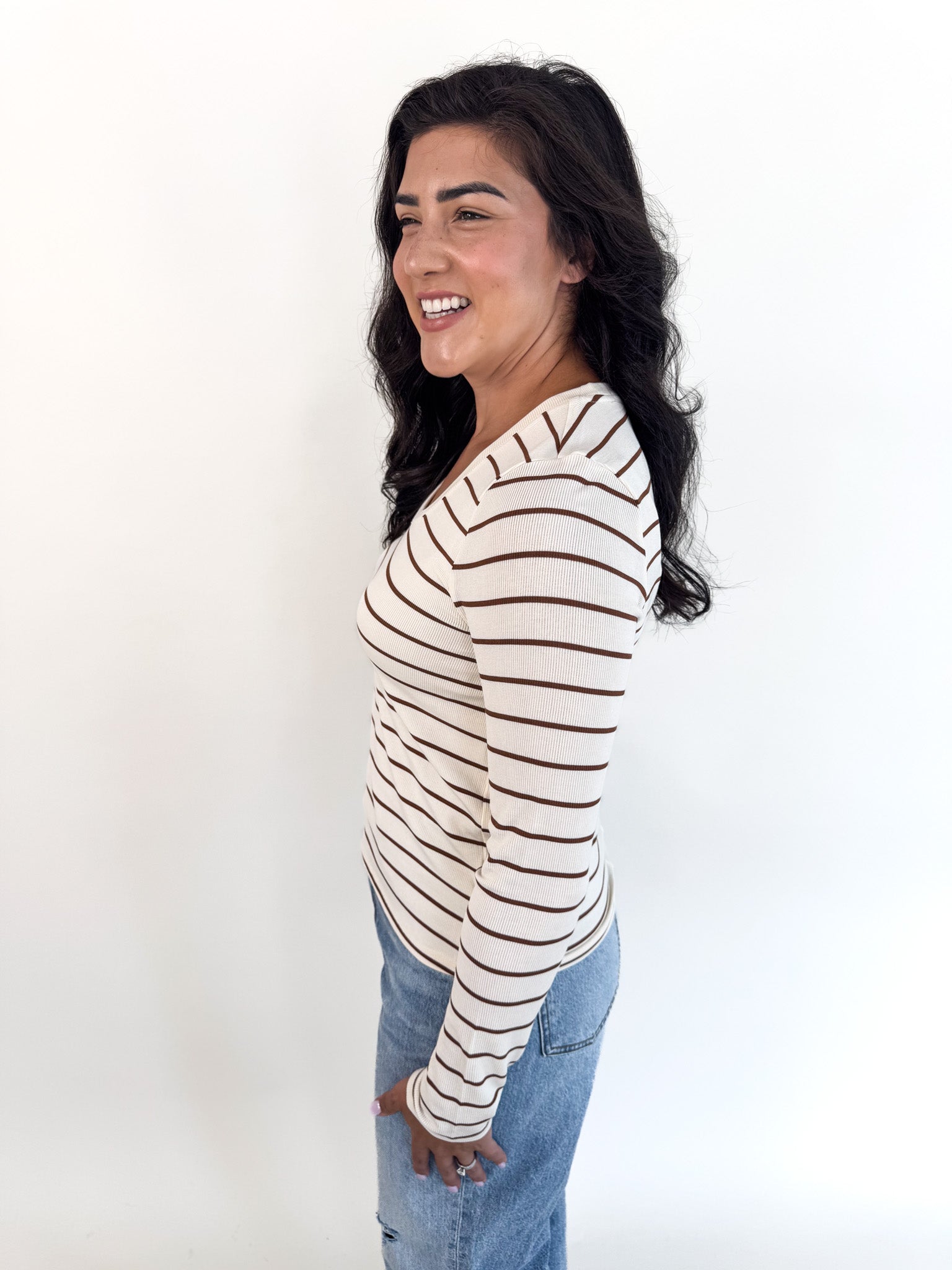 Lauren_Long_Sleeve-_Bronze_Stripe_Eastside_Wide_Leg_Cuff_Denim_-_Be_Mine_Birkenstock_Boston_Clog_Taupe_Suede-3.jpg?v=1751904485