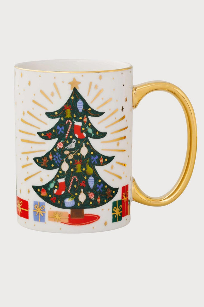 These Porcelain Mugs feature illustrated designs with gold accents and a gilded rim and handle to add a festive touch to your favorite beverage. If you are looking for a sweet holiday gift, these are a great option!