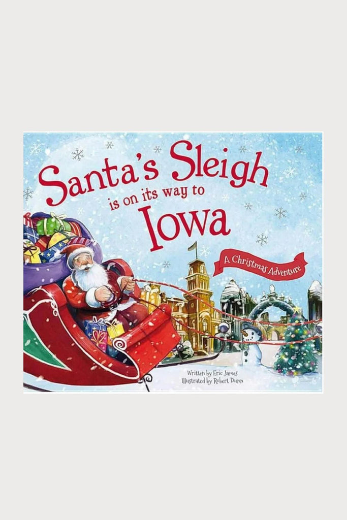 For Iowa residents, the Santa's Sleigh is on its way to Iowa is such a fun book! It is highly interactive and personal for kids. With gorgeous illustrations, children will be sure to love this book for years to come. 