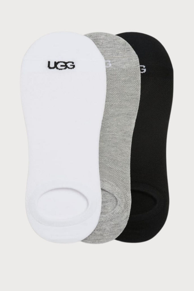 The Stela No Show 3 Pack Women's Socks are amazing! You cannot go wrong with no-show socks for your favorite sneakers, or low-rise shoes. They are comfortable and come in cute natural colors. Each set includes three pairs of socks in black, grey and white.