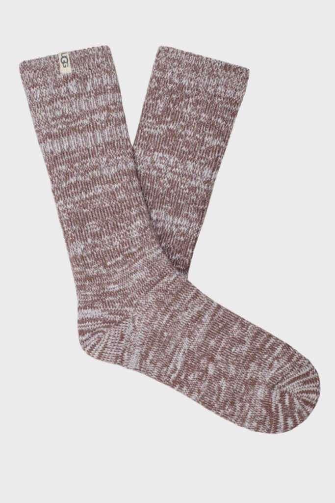 The UGG Women's Rib Knit Slouchy Crew Socks are just slouchy enough for a cute and casual look with plenty of comfort! These ultra-soft knit socks are a favorite. You can wear them around the house, or peeking out from an ankle boot.