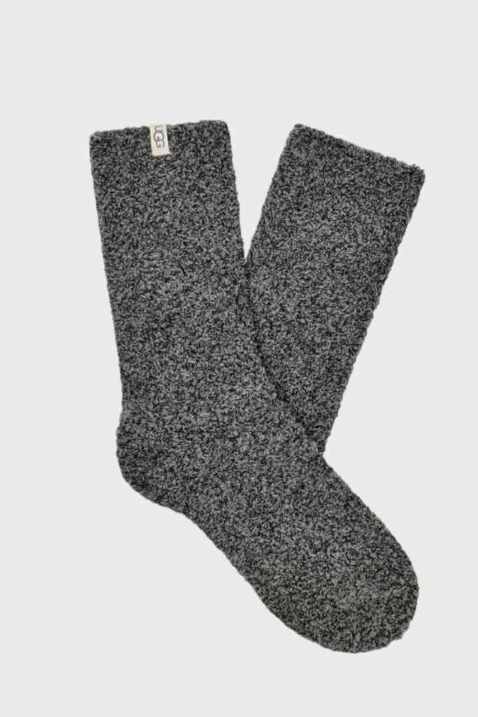 The Darcy Cozy Crew Sock is an all time favorite from UGG! Everyone loves some fuzzy socks for fall and winter! The fabric is so soft and the colors are amazing. Choose between cream, meadow pink,  blue lotus, and charcoal