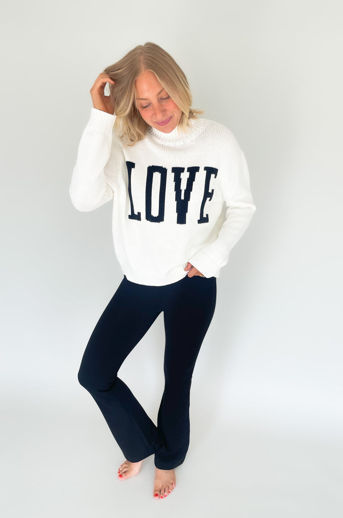 Crafted with our cotton acrylic sweater yarns, the Z SUPPLY Love Intarsia Sweater offers a soft and luxurious feel. The crew neck pullover features a relaxed fit and features 'love' on the front in block lettering. The design is elevated, unique, and can be worn all year! Enjoy a comfortable and stylish look with this piece.