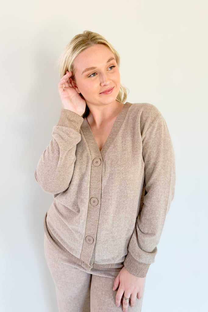 Looking for the perfect transitional cardigan? You've found it! The Pamelia Cozy Cardigan is made of our softest fabric, Dream Cozy Knit, and whether worn buttoned or open, you'll be on-trend and cozy all season.