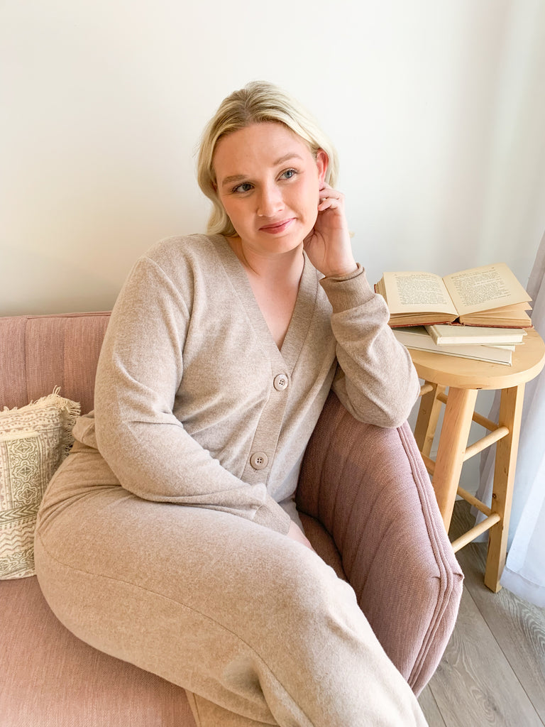 Looking for the perfect transitional cardigan? You've found it! The Pamelia Cozy Cardigan is made of our softest fabric, Dream Cozy Knit, and whether worn buttoned or open, you'll be on-trend and cozy all season.