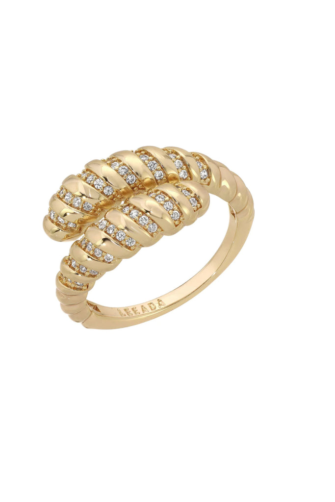  It's all about the sparkle with this one and we're here for it! The Bree Ring is all about the glimmer, let your fingers shine in this wrap ring that adjusts to fit almost any finger. 