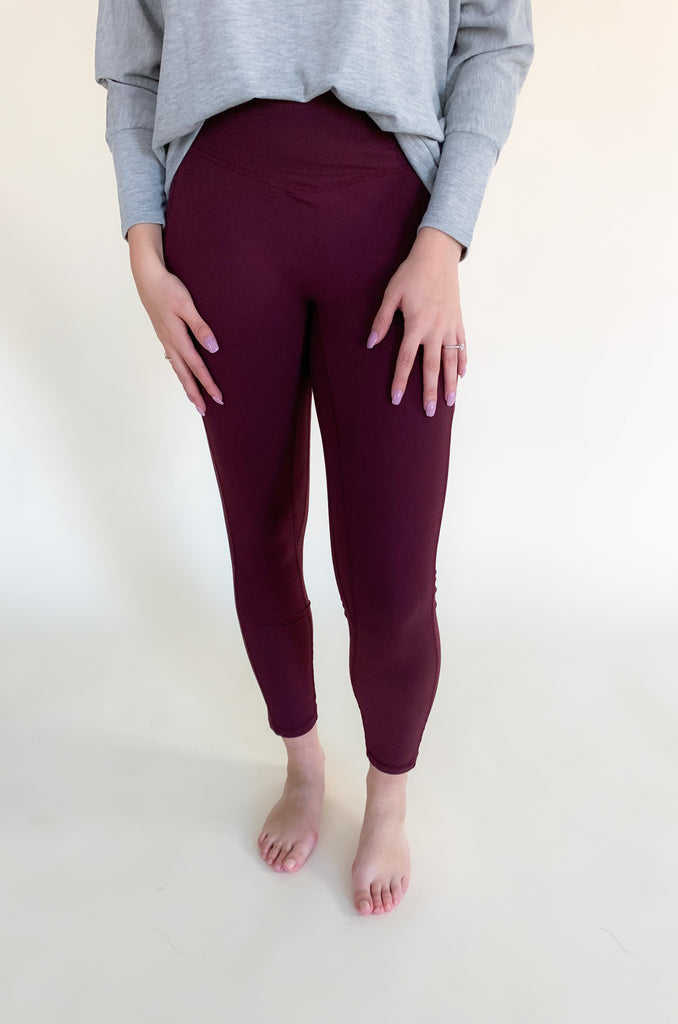 The Drill 2.0 Full Length High Rise Legging is the updated version of our all time favorite legging. This style is made from the same buttery soft material and comfortable stretch, just now available in new colors! On each side, there are pockets that could fit your phone or a small wallet. 