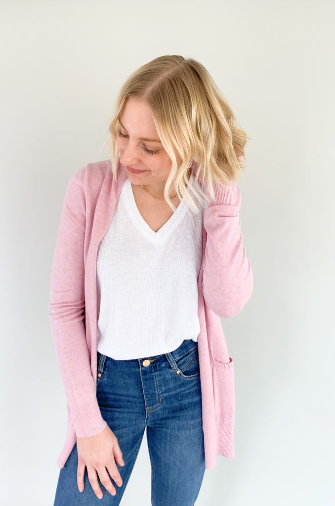 The Kate ll Long Knit Cardigans are so soft and come in so many amazing colors! These cardigans can be worn all year, so you will get a lot of wear out of them. Layering pieces are great for chillier days and make an outfit look more polished. They are also great for the office! If you love all things cute and cozy, this style is for you! 
