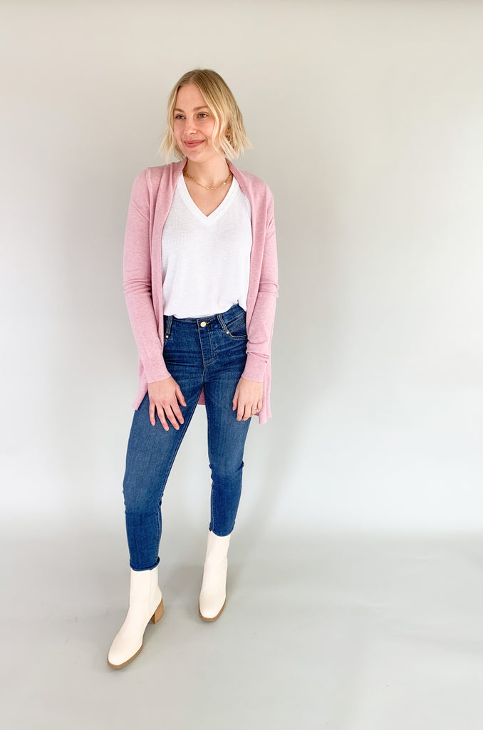 The Kate ll Long Knit Cardigans are so soft and come in so many amazing colors! These cardigans can be worn all year, so you will get a lot of wear out of them. Layering pieces are great for chillier days and make an outfit look more polished. They are also great for the office! If you love all things cute and cozy, this style is for you! 