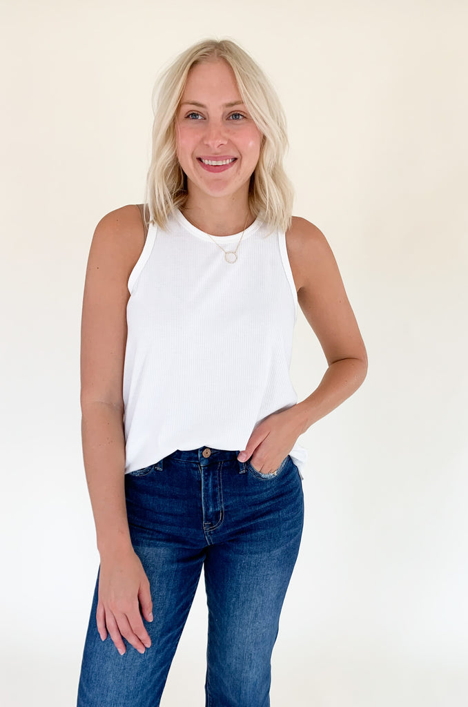 Elevated basics are the Katsch secret to a polished look! They are effortless and go with everything, especially for layering. The Monica Loose Fit Rib Knit Tank is no different. This style comes in three easy colors to compliment all of your looks. You can dress it up or down depending on your layering pieces. 