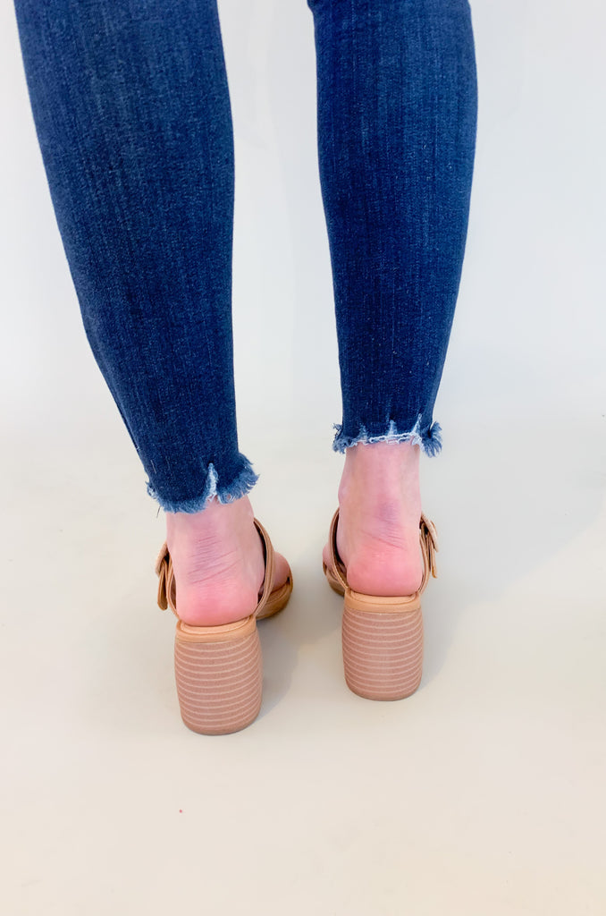 The Nicole Double Strap Block Heel Sandal is so pretty for spring and summer! It can easily be dressed up for special events or worn more casually with jeans. The Nicole is very versatile, comfortable, and timeless. 