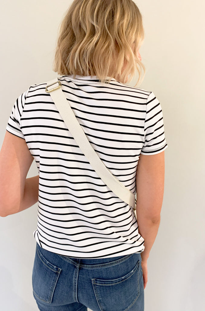 The Nikki Sling Handbags are perfect for on-the-go! They are a hands free, not fuss style that will fit all of the essentials. This bag is made from the softest vegan leather and has a tonal fabric strap (these straps are not detachable). It also has several large pockets. Choose between black, grey, and ivory to complete your look!