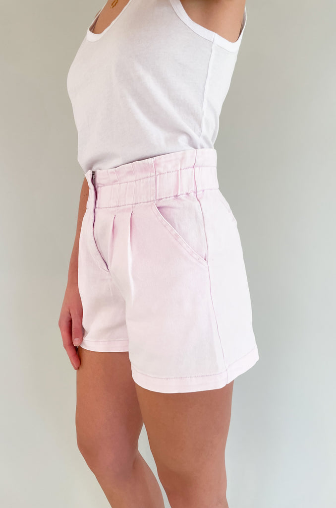 We love a fun statement bottom! It's a nice way to play with your style, plus these are super comfortable. The Paperbag Zipper Front Shorts are very stretchy with an elastic waistband. They do have a zipper fly as well. You can easily dress them up or down all season long!