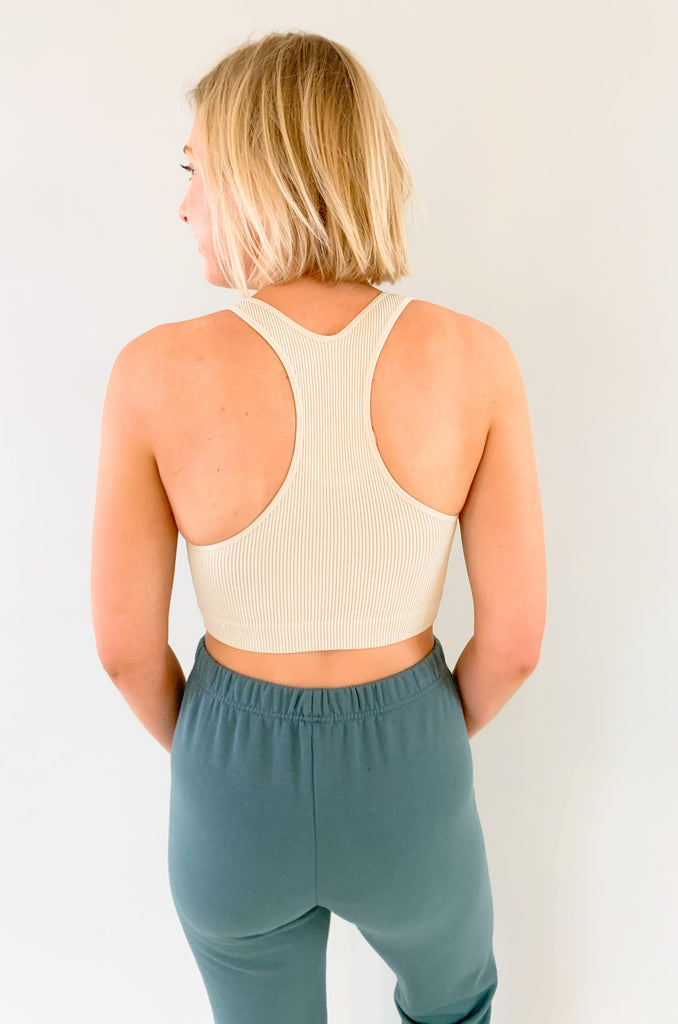 These Ribbed Racerback Removable Pad BRAMIS are so comfortable and easy to wear under everything. With built-in pads, you don't have to worry about coverage. They are stretchy and fit a wide range of bust sizes as well. 