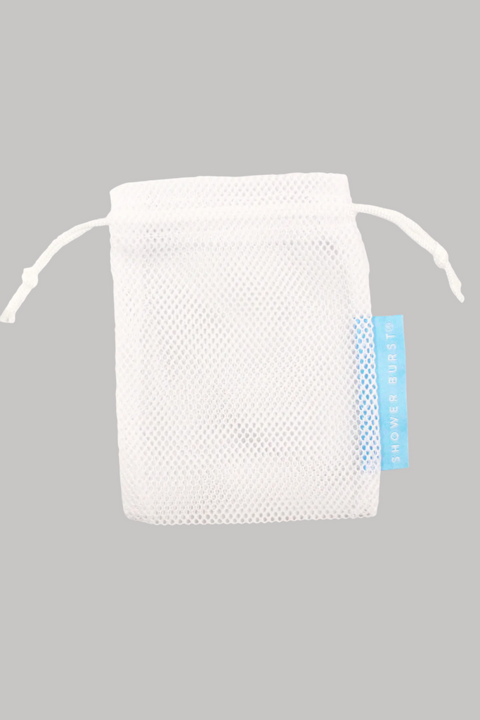 Use a sachet to make your Shower Burst experience even better!  Unwrap your Shower Bursts and drop it in the sachet. Hang the sachet in your shower and wet briefly. Your Shower Burst will dry between uses. Just wet it again to be ready for your next shower!  
