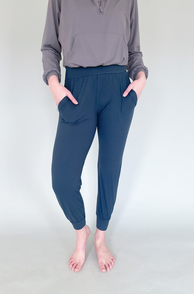 The Walker Yoga Joggers are buttery soft! Not only do they feel amazing on, but they also look elevated. This style is perfect for all you busy ladies who want to look good and feel good on-the-go. This pant has a comfortable elastic waist and ankle cuff. Plus, they have pockets! Trust us, you will want to snag one these.