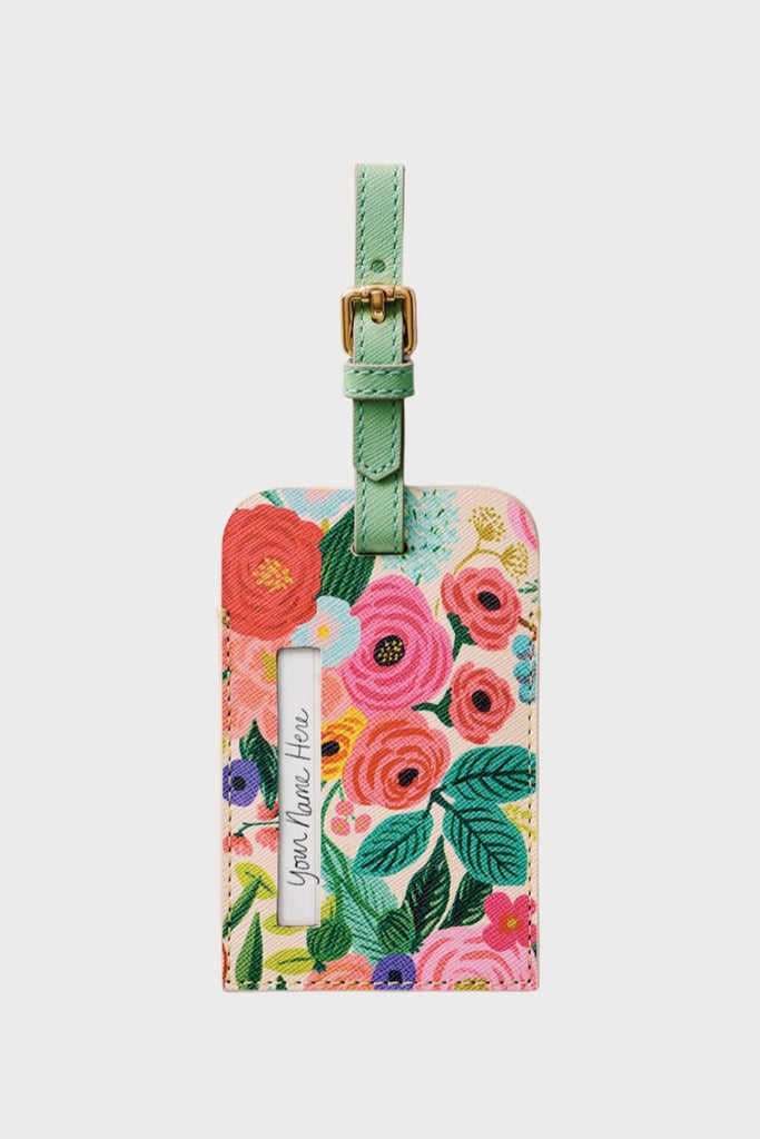 Make a stylish statement while traveling with the Rifle Paper Co Pink Floral Luggage Tag. This luggage tag is both functional and beautiful, making it the perfect addition to your travel essentials.
