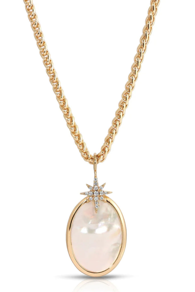 Make a statement with this gorgeous genuine pearl stone necklace! It looks amazing on its own or layered with a shorter chain. It's elevated and built to last.  