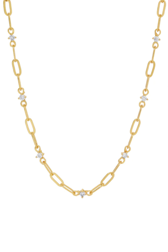 Subtle with a dash of sparkle! This Leeada Emi Sparkle Chain Necklace is stunning. You can wear it everyday or dress it up for special events. It looks amazing layered too! Made with impeccable care, this specialty piece is built to last. 