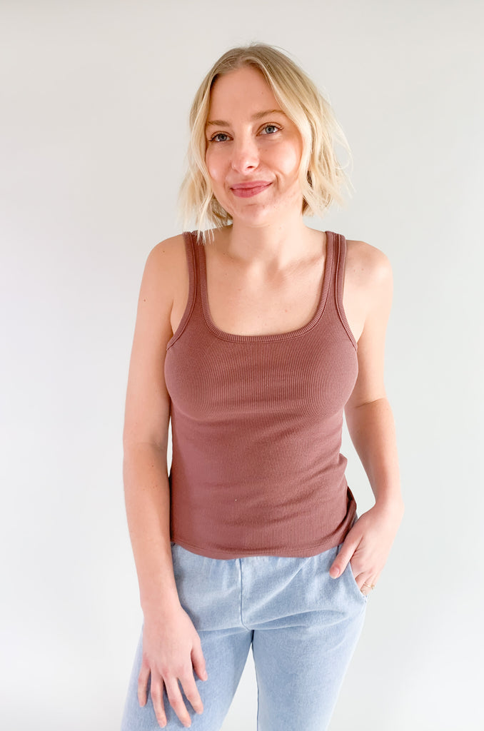 Basics make a wardrobe and this [Z SUPPLY] Audrey Rib Tank is a great addition. You can wear it all year layered under your favorite jackets and cardigans, but also on its own during the warmer months. The fabric is ultra soft and elevated, built to last too. You cannot go wrong with this Z SUPPLY favorite!