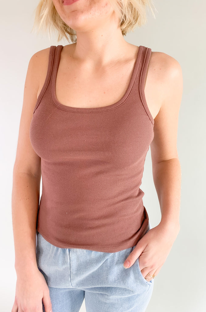 Basics make a wardrobe and this [Z SUPPLY] Audrey Rib Tank is a great addition. You can wear it all year layered under your favorite jackets and cardigans, but also on its own during the warmer months. The fabric is ultra soft and elevated, built to last too. You cannot go wrong with this Z SUPPLY favorite!